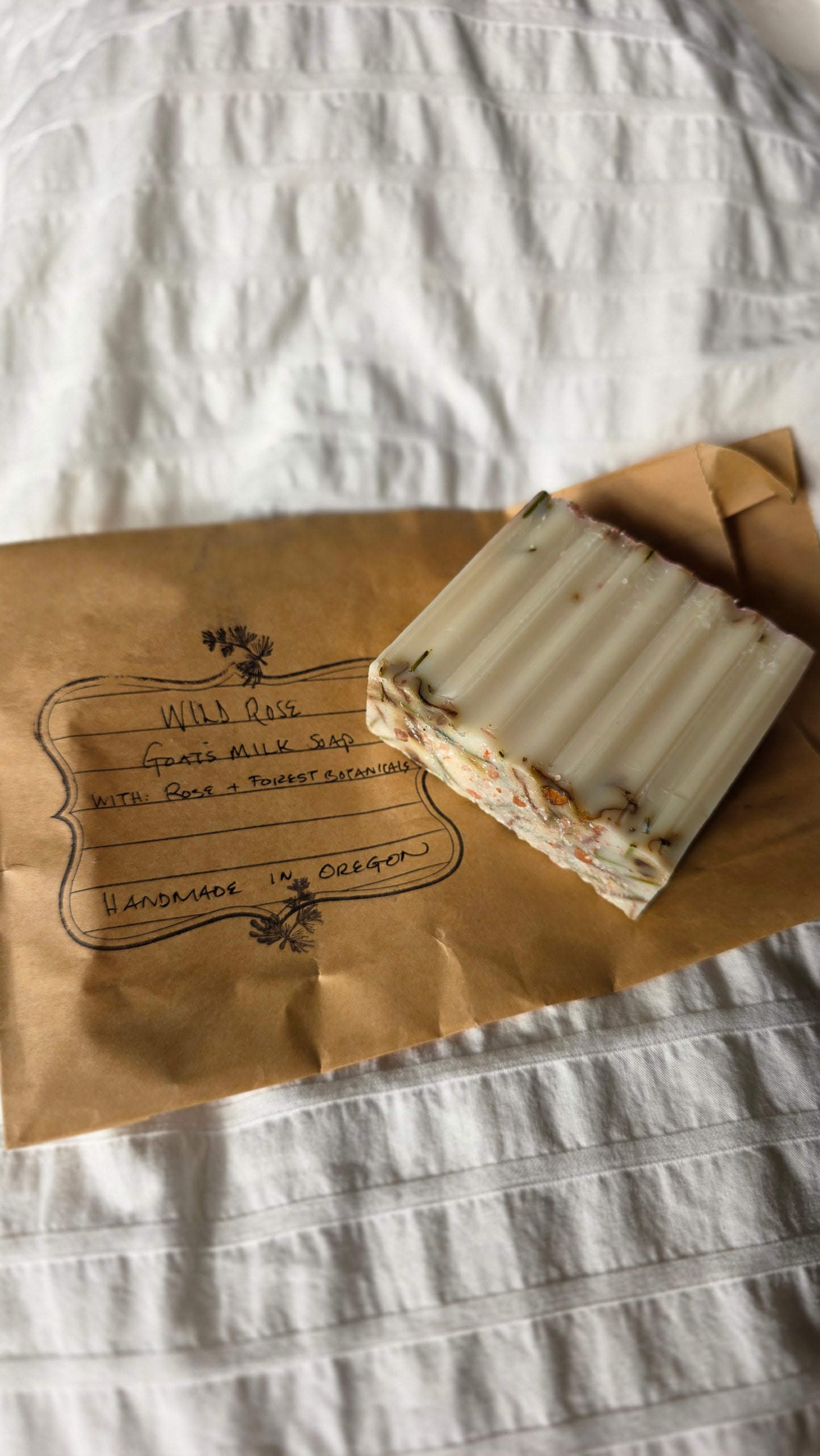 xtras - Handmade Artisan Bar Soap - Mixed BUNDLE of 2 FERAL FOREST + 1 WILD ROSE- Forest Bathing Artisan Bar Soap (3 bars for $23)